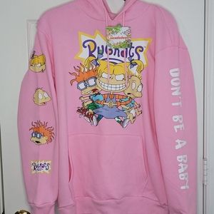 Rugrats Hoodie Pink New